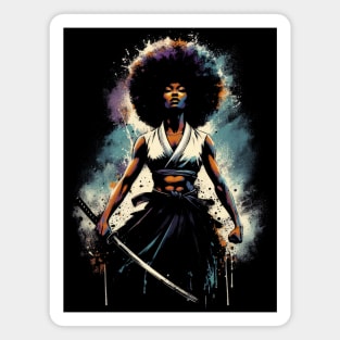 Afro Samurai Girl Magnet